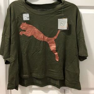 Puma crop oversize t-shirt